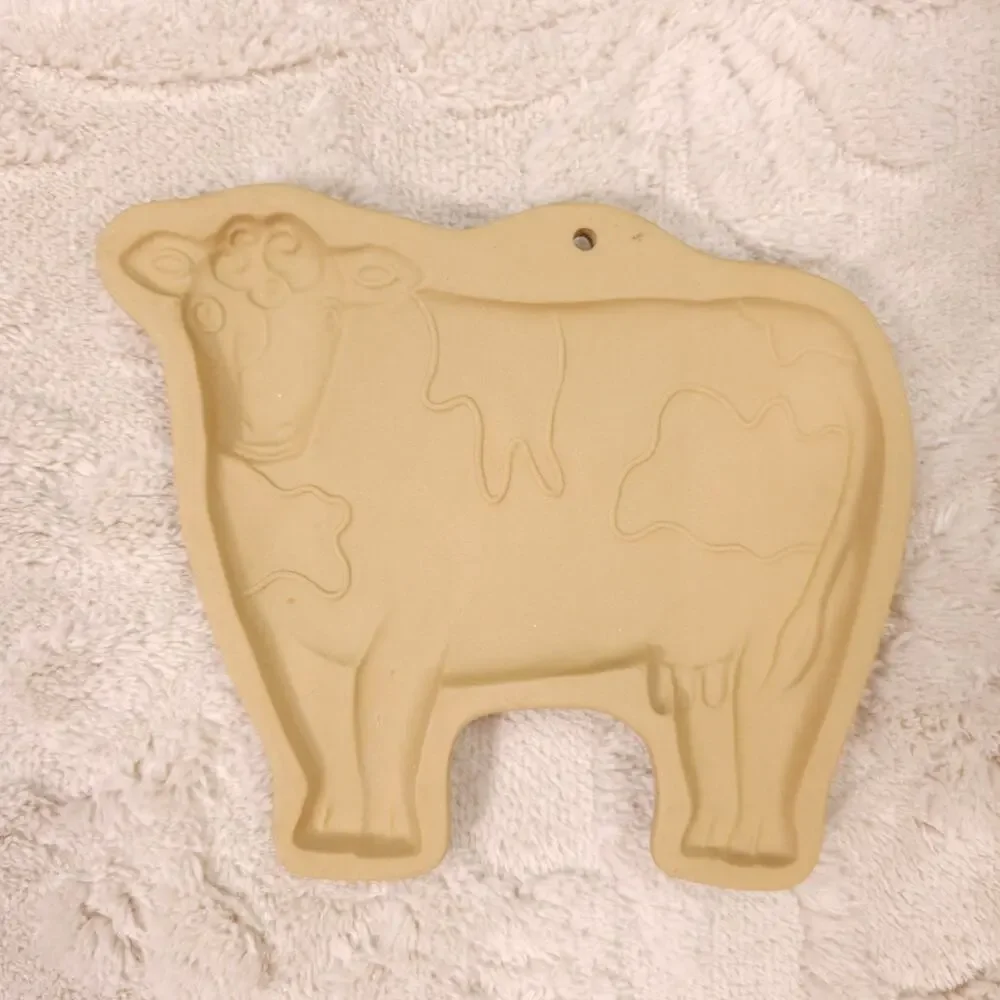 Vintage Brown Bag Cookie Art Shortbread Mold Cow 1986